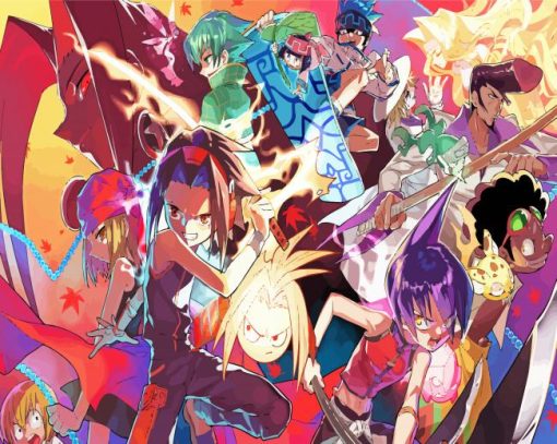 Anime Shaman King paint by numbers