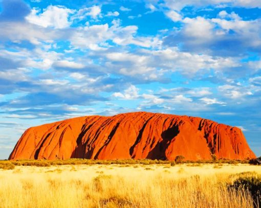 Australia Ayersrock Uluru National park paint by number