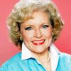 Beautiful Betty White paint by numbers