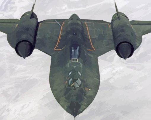 Blackbird SR71 paint by numbers