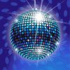 Blue Disco Ball Paint by numbers