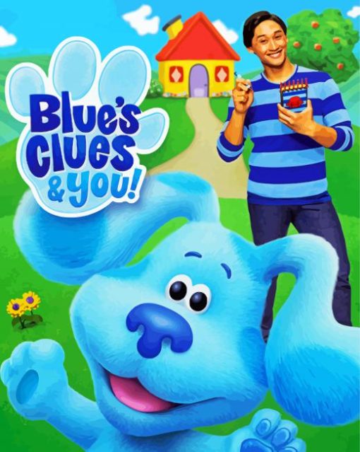 Blues Clues Animation Poster paint by numbers