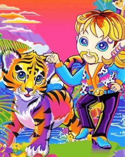 Cartoon Tiger King Paint by numbers