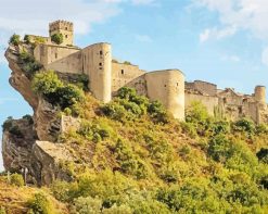 Castle Of Roccascalegna Abruzzo paint by numbers