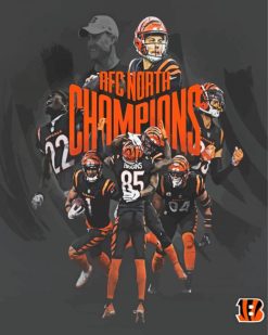 Cincinnati Bengals Players paint by numbers