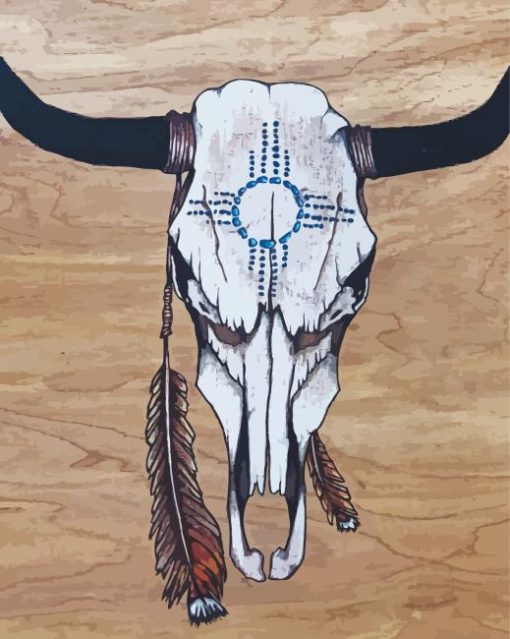 Cow Skull paint by numbers