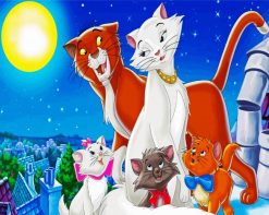 The Aristocats Characters paint by numbers