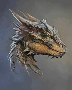 DragonHeart head paint by number