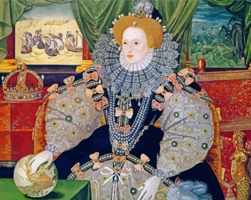 Elizabethan era tudor period paint by number