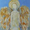 Faceless angel art paint by numbers