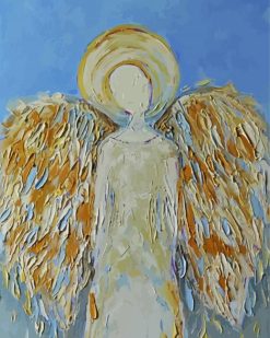 Faceless angel art paint by numbers