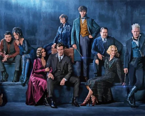 Fantastic Beasts Poster paint by numbers