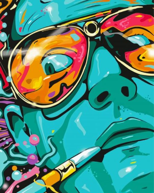 Fear And Loathing Pop Art Paint by numbers