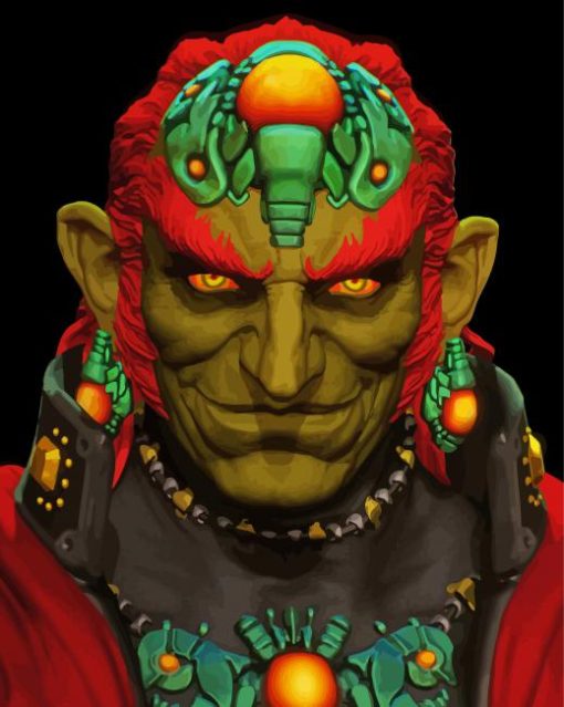 Ganondorf Legend Of Zelda paint by numbers