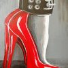 Girl In Red Shoes paint by numbers