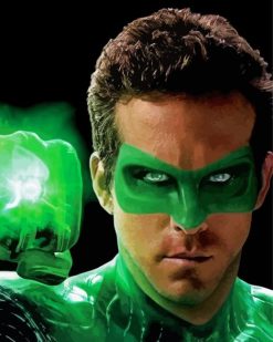 Green Lantern paint by numbers