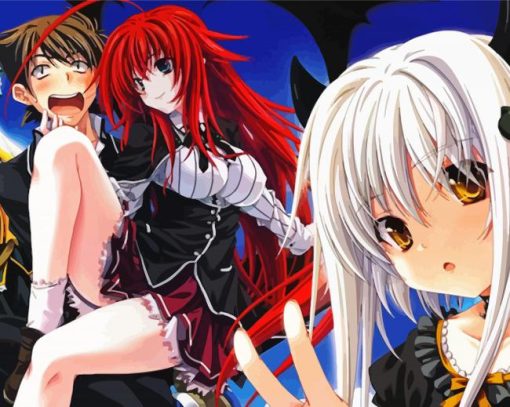 High School DxD Characters paint by numbers