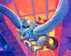 Hippogriff cartoon paint by numbers