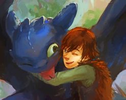 Hiccup How To Train Your Dragon paint by number