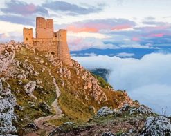 Italy Abruzzo Rocca Calascio paint by numbers