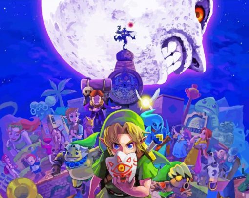 Legend Of Zelda Majoras Mask paint by numbers