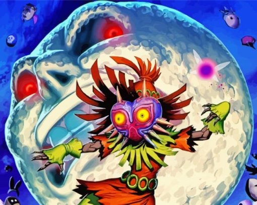 The Majoras Mask paint by numbers