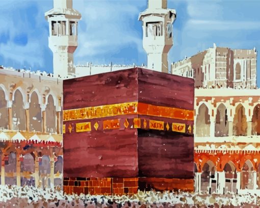 Aesthetic Mecca Kaaba paint by numbers