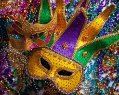 Mardi Gras Masks paint by numbers