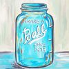 Mason jar paint by numbers