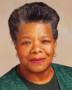 Maya Angelou paint by numbers