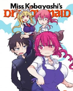 Miss Kobayashis Dragon Maid Manga Poster paint by numbers