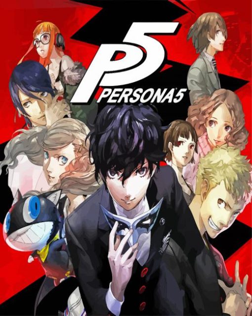 Persona 5 Game paint by numbers