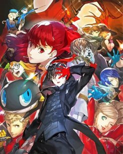 Persona 5 Characters paint by numbers