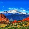 Pikes Peak Colorado Landscape paint by numbers