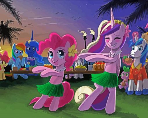 Pinkie Pie Dancing paint by numbers