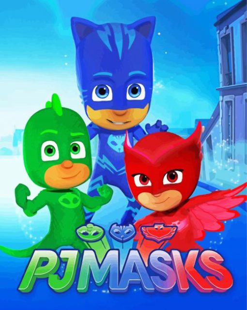 Pj Masks Animation paint by numbers