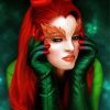 Poison Ivy Lady paint by numbers