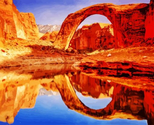 Rainbow Bridge Utah paint by numbers