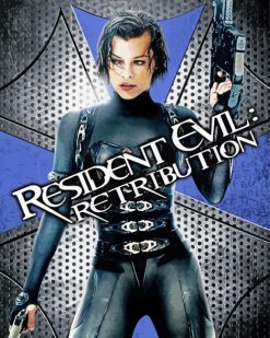 Resident evil video game character paint by number