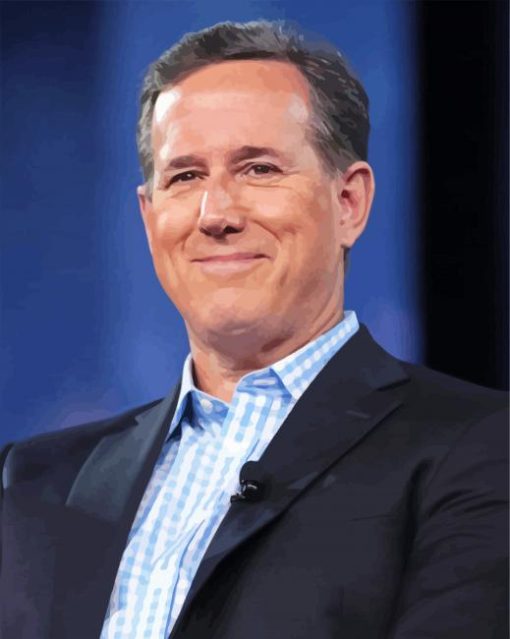 Rick Santorum paint by numbers