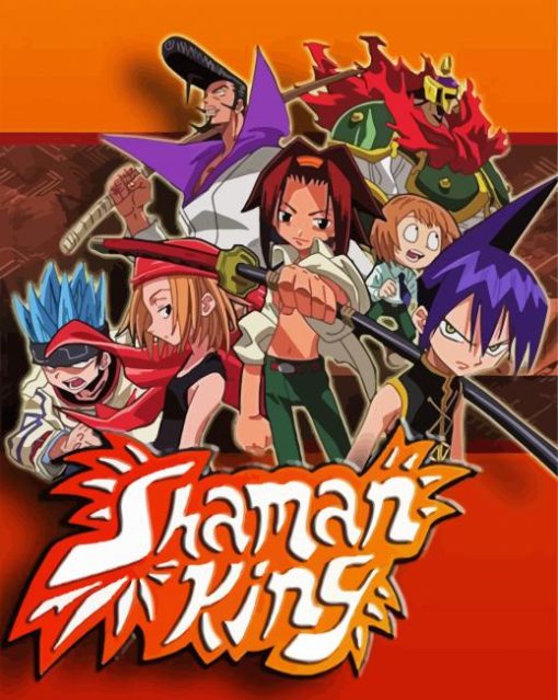 Shaman King Anime paint by numbers