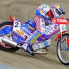 Speedway bike racer paint by number