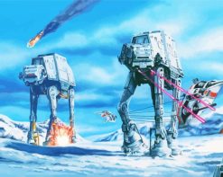 Star Wars Hoth Battle Paint by numbers