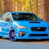 Subaru Blue Car paint by numbers