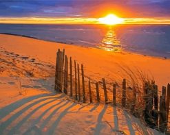 Sunset Beach Cape Cod paint by numbers