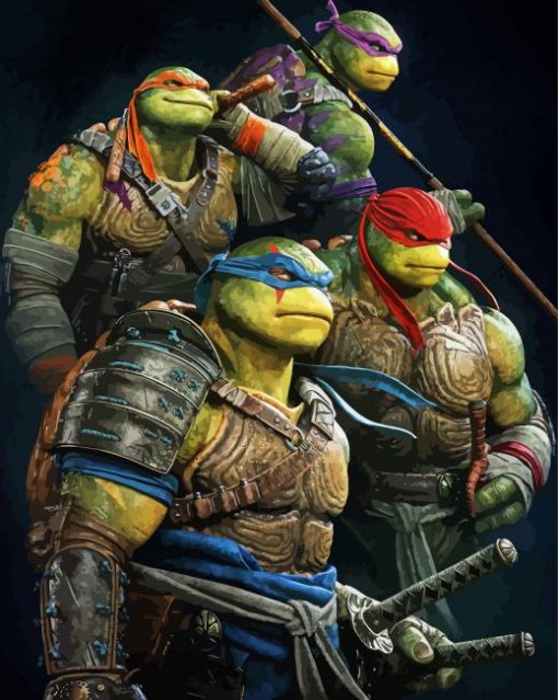 Teenage Mutant Ninja paint by numbers