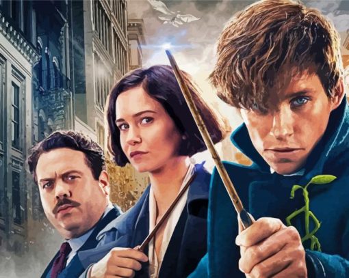 Fantastic Beasts Fantasy Movie paint by numbers