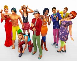 The Sims 4 paint by numbers