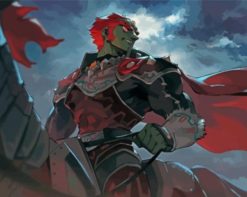 The Legend Of Zelda Ganondorf paint by numbers