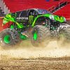 The Race Monster Truck paint by numbers